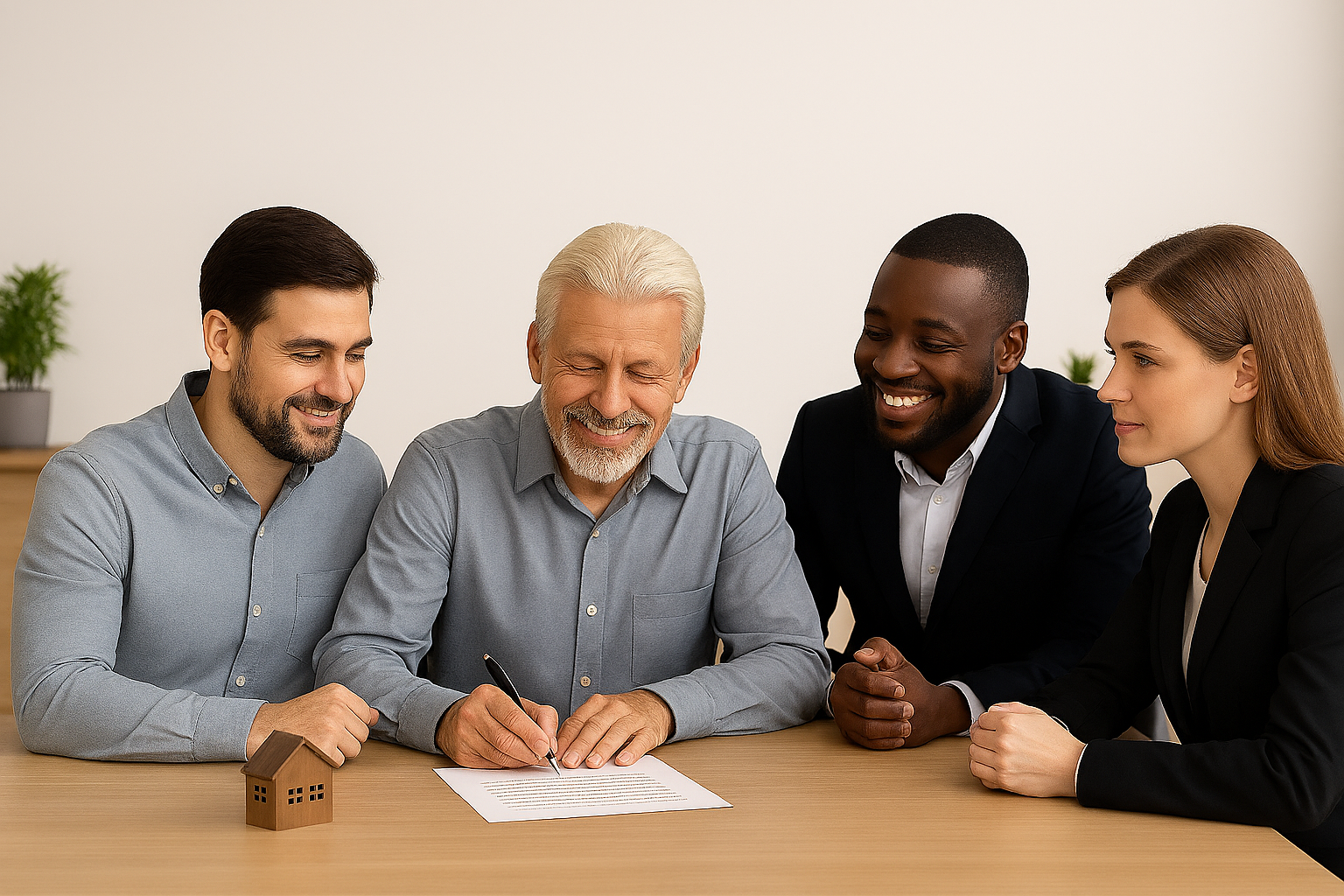 Signing with 4 people